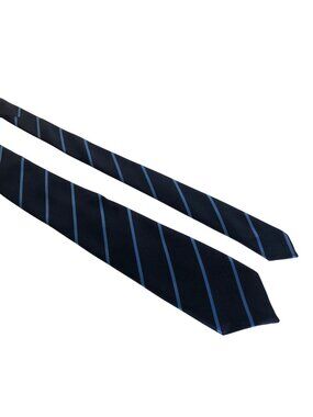 The Childrens Place Boys Blue Striped Polyester Necktie 8-14 Years